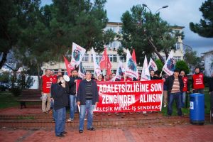 Bursa'da Prysmian iş&ccedil;ileri vergi adaleti istedi