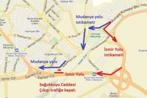 Soğukkuyu'dan İzmir Yolu'na artık &ccedil;ıkış yok