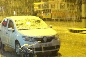 G&ouml;ksun'a mevsimin ilk karı yağdı