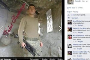 Şehit er Facebook'ta son fotoğrafını paylaşmış