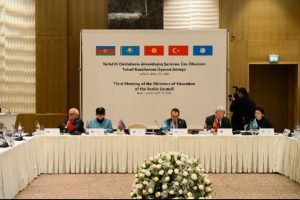 T&uuml;rk dili konuşan &uuml;lkelerin bakanları bir arada