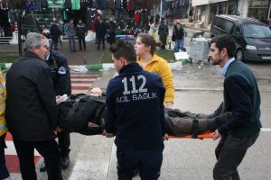 Bursa'da hasta ziyaretine giderken kaza yaptılar!