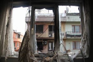 O mahalle savaş alanına d&ouml;nd&uuml;