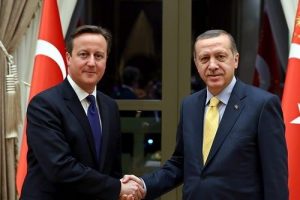 David Cameron Cumhurbaşkanlığı Sarayı'nda
