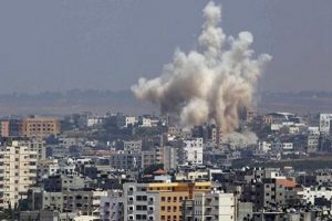 Gazze'de patlama meydana geldi