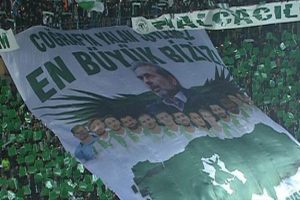 Konya'da müthiş pankart! 