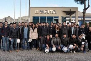 Gen&ccedil; m&uuml;hendisler SİNTA Beton ve &Ccedil;elik tesislerini gezdi