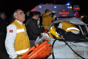 Kırıkkale'de kaza: 1 &ouml;l&uuml;, 3 yaralı