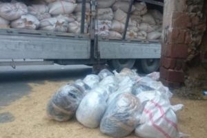 TIR'dan saman balyaları arasından esrar &ccedil;ıktı