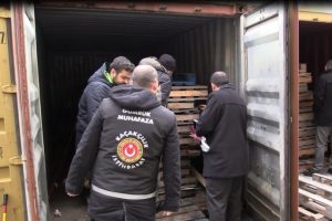 153 bin TL'lik sac levhaya el konuldu