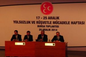 Bursa'da MHP'den yolsuzluk ve r&uuml;şvet konferansı