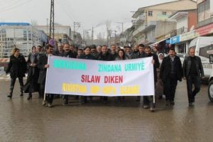 Başkale'de İran protestosu