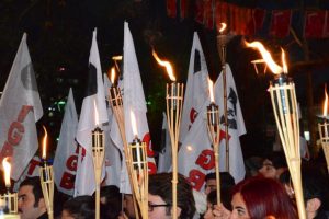 Şehit Kubilay i&ccedil;in meşaleli y&uuml;r&uuml;y&uuml;ş yaptılar