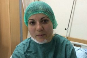 Boğazı kesilen kadın kameralara konuştu