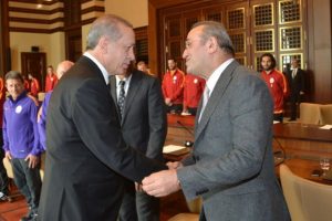 Galatasaray'dan Cumhurbaşkanı Erdoğan'a ziyaret
