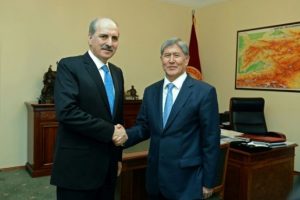 Numan Kurtulmuş Kırgız Cumhurbaşkanıyla g&ouml;r&uuml;şt&uuml;