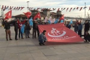 Alperen Ocakları'ndan Uygur T&uuml;rkleri eylemi