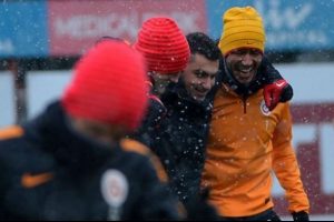 G.Saray derbi hazırlıklarını s&uuml;rd&uuml;r&uuml;yor