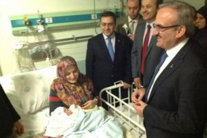 Bursa'da yeni yılın ilk bebeği d&uuml;nyaya geldi