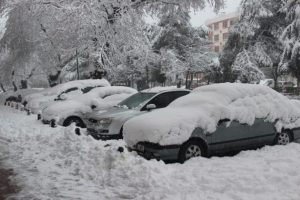 &Ccedil;anakkale yeni yıla kar altında girdi