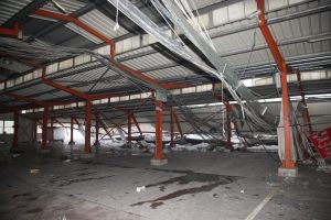 &Ccedil;atısı &ccedil;&ouml;ken pazar yeri i&ccedil;in B&uuml;y&uuml;kşehir devrede