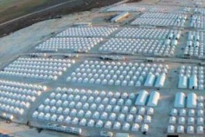 Kobanililer i&ccedil;in 35 bin kişilik &ccedil;adır kent