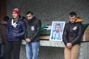 Talihsiz futbolcu son yolculuğuna uğurlandı