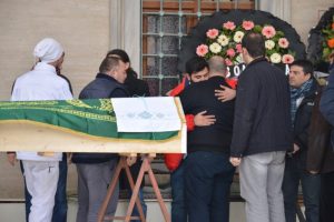 Avda vurulan kul&uuml;p başkanı toprağa verildi
