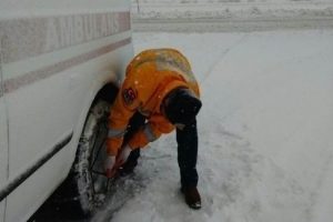 Kalp hastasına kar nedeniyle 4 saatte ulaşıldı
