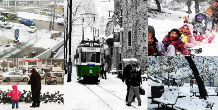 Bursa Kar'a teslim oldu...