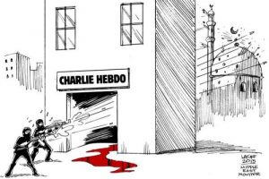 Charlie Hebdo'ya saldırıyı b&ouml;yle &ccedil;izdi !