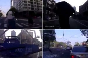 İki kişiye ve ara&ccedil;lara &ccedil;arptı! Hi&ccedil;bir şey olmamış gibi...
