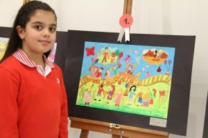 Nil&uuml;ferli k&uuml;&ccedil;&uuml;k ressamdan b&uuml;y&uuml;k başarı