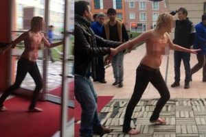 Yarı &ccedil;ıplak Rus kadının &ccedil;ığlıklarıyla uyandılar
