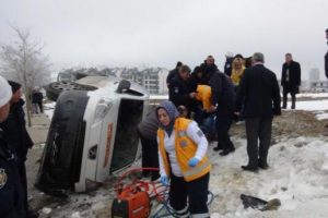 Buzlanma kazaya neden oldu