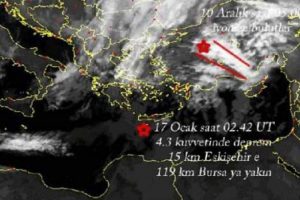 NASA, depremi 5 g&uuml;n &ouml;nceden bildi
