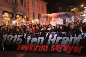 Taksim'de Hrant Dink anma y&uuml;r&uuml;y&uuml;ş&uuml;