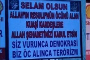 Kuaşi kardeşlere destek afişinde 1 kişi hakkında işlem başlatıldı