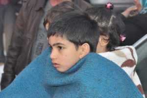 Suriyeli &ccedil;ocukların korku dolu anları