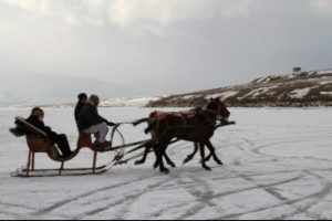 Ekmeklerini buzdan kazanıyorlar