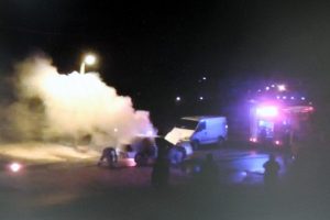Bursa'da korku dolu anlar! Aniden alev topuna d&ouml;nen bir otomobil...