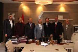 Hızır Ofluoğlu ve Y&ouml;netim Kurulu &uuml;yelerinden Bozbey'e ziyaret