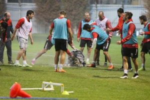 Manisaspor'da neşeli antrenman