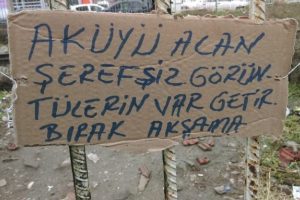 Hırsıza ilgin&ccedil; not