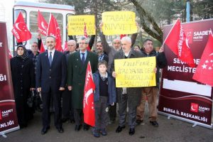 Bursa'da teleferikte 'halk g&uuml;n&uuml;' eylemi!