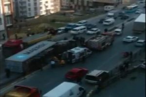 İstanbul'da korku dolu anlar