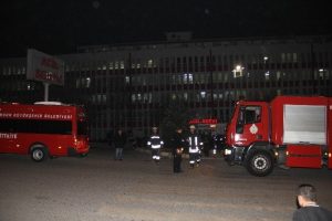 Hastanede yangın paniği