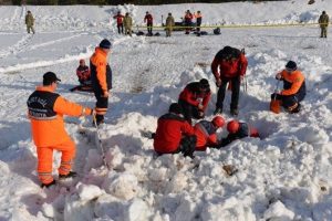 K&uuml;tahya'da &ccedil;ığ tatbikatı