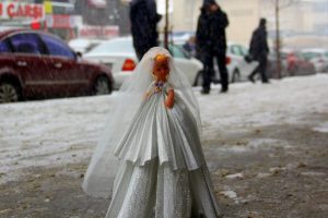 Erzurum beyaz gelinliğini giydi