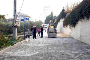 Mudanya'nın yeni sokaklarına parke taşı